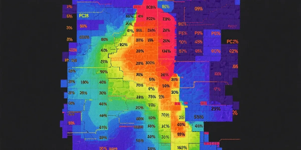 分布热力示意图